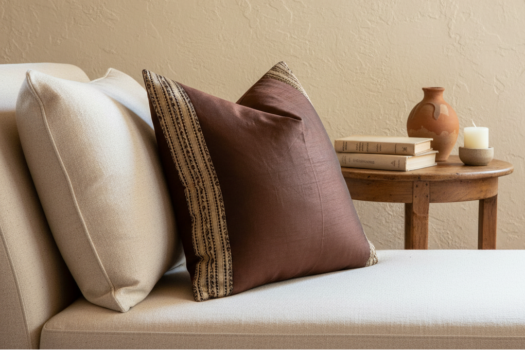 Kobicha Festive Silk Euro Pillow Cover