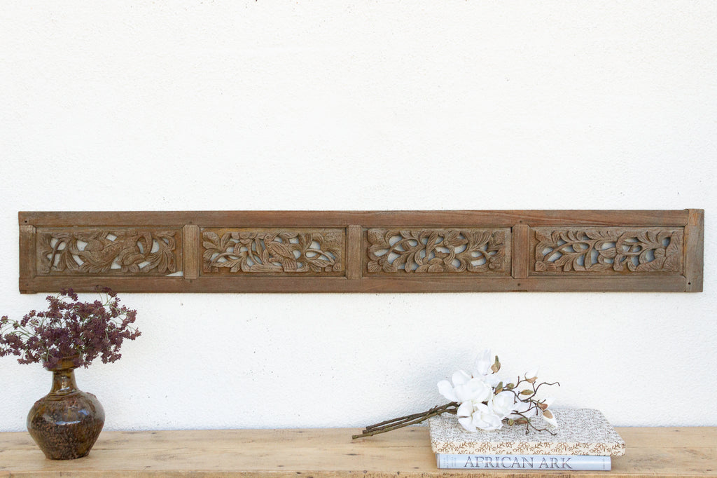 Antique Eastern Canopy's Entrance Carving