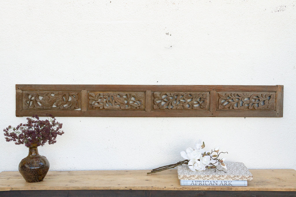 Antique Eastern Canopy's Entrance Carving