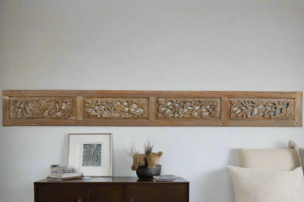 Antique Eastern Canopy's Entrance Carving