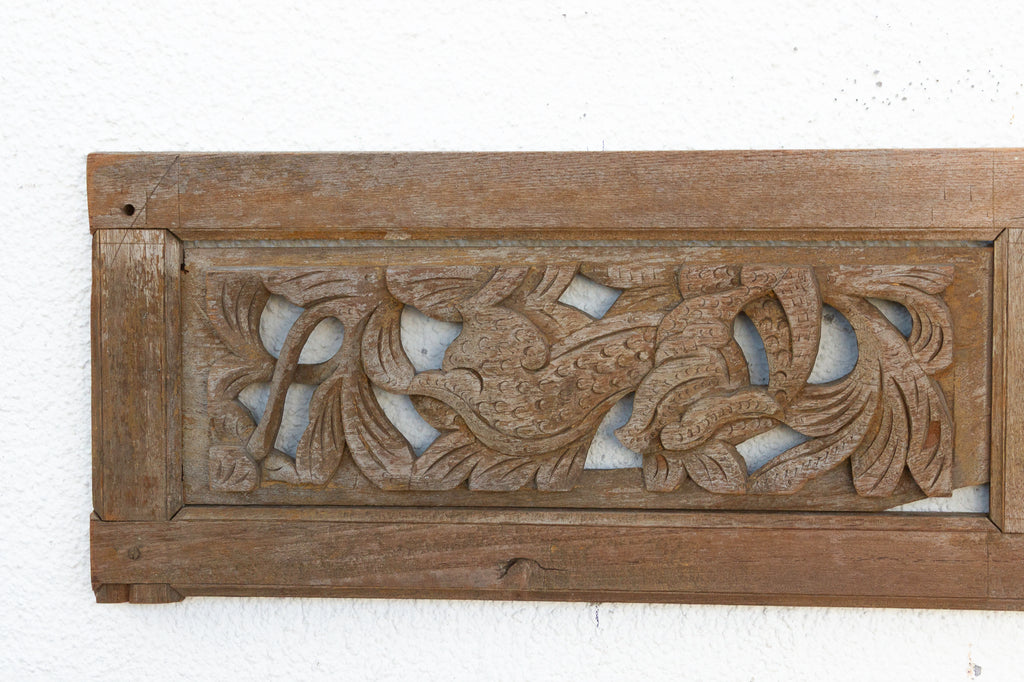 Antique Eastern Canopy's Entrance Carving