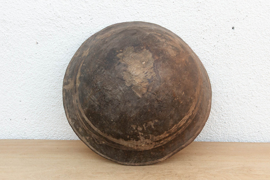 Large Dark Espresso Brown Milking Bowl