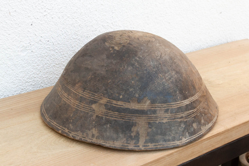 Large Dark Espresso Brown Milking Bowl