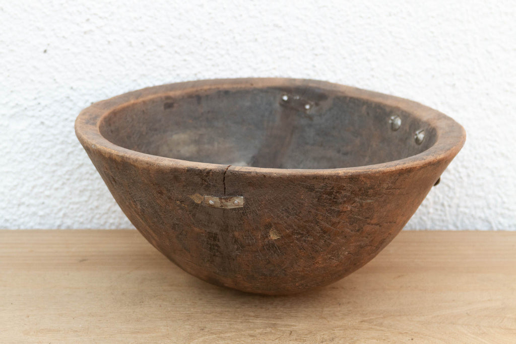 Antique Mortar Style African Bowl