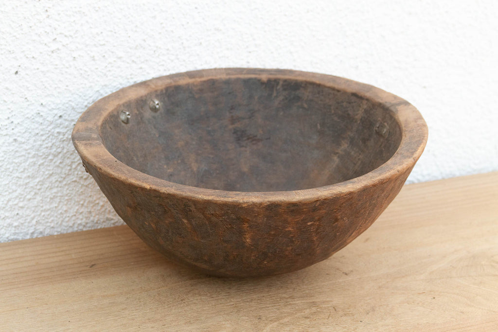 Antique Mortar Style African Bowl