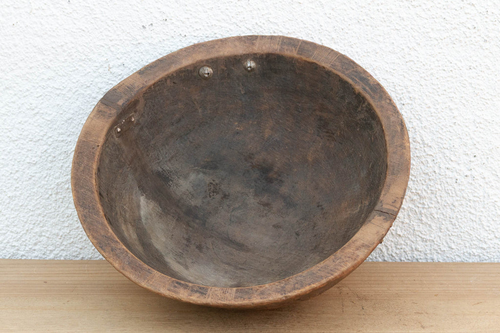 Antique Mortar Style African Bowl