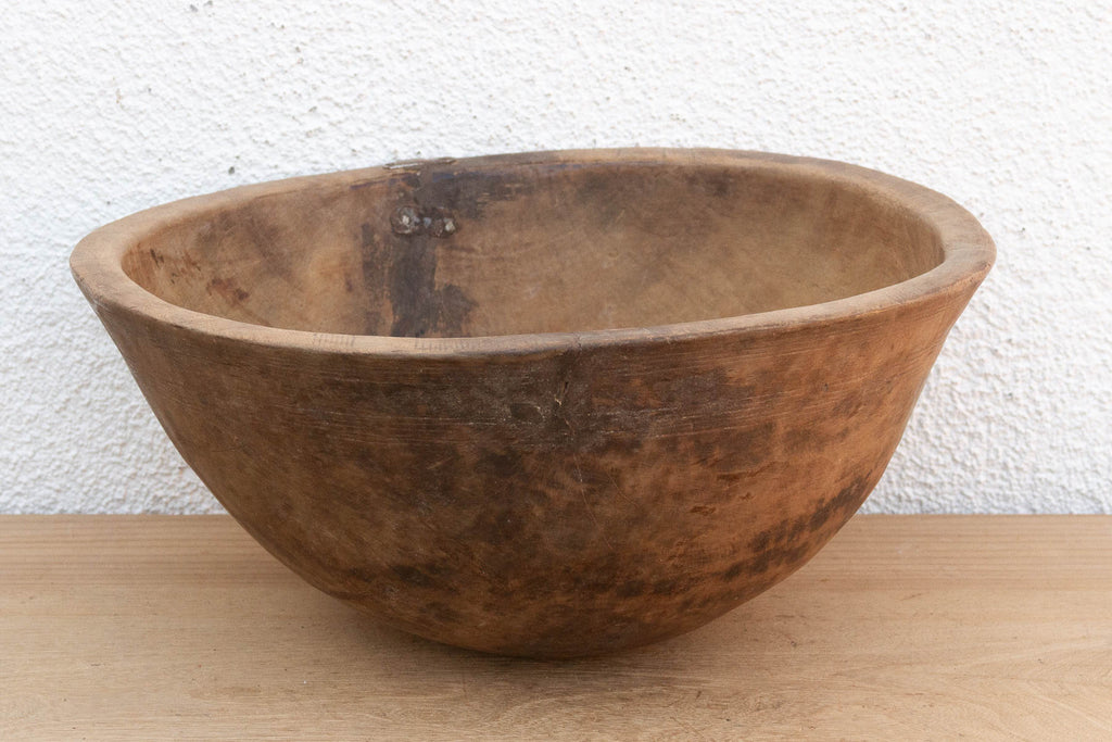 Old Primitive Round Vessel