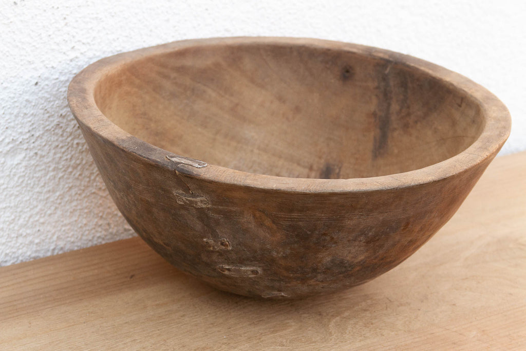 Old Primitive Round Vessel