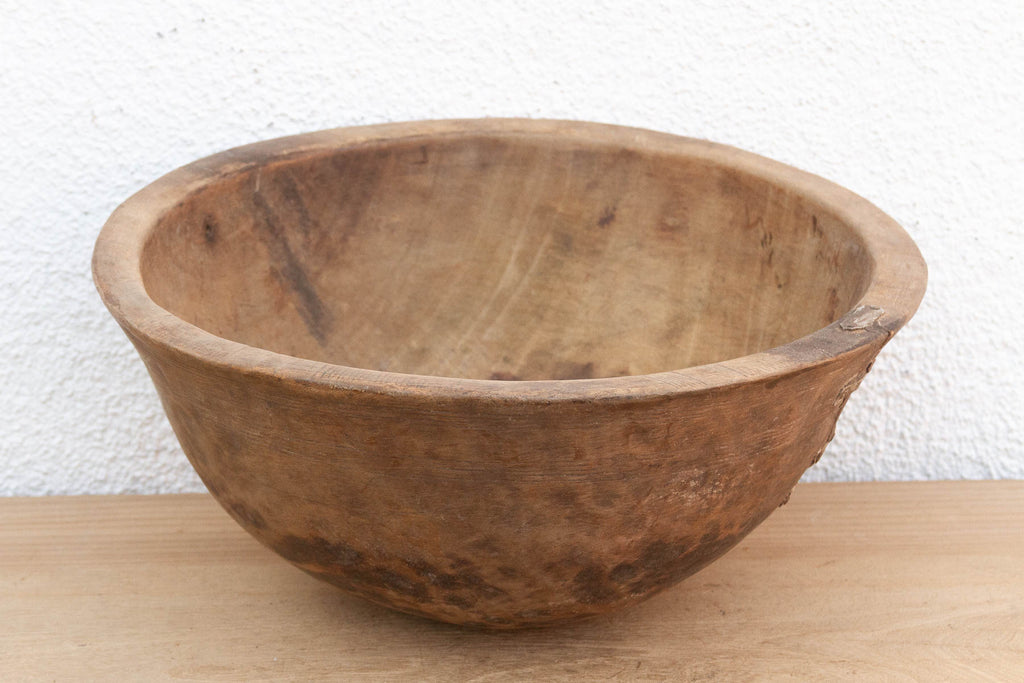 Old Primitive Round Vessel