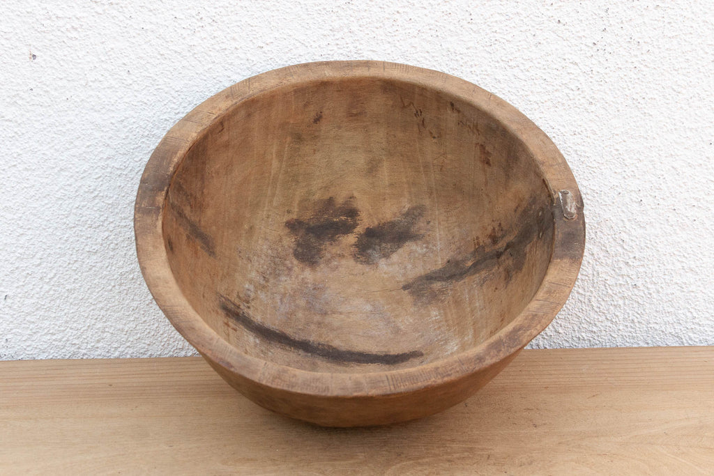 Old Primitive Round Vessel