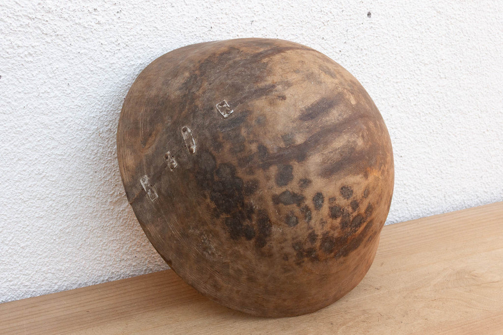 Old Primitive Round Vessel