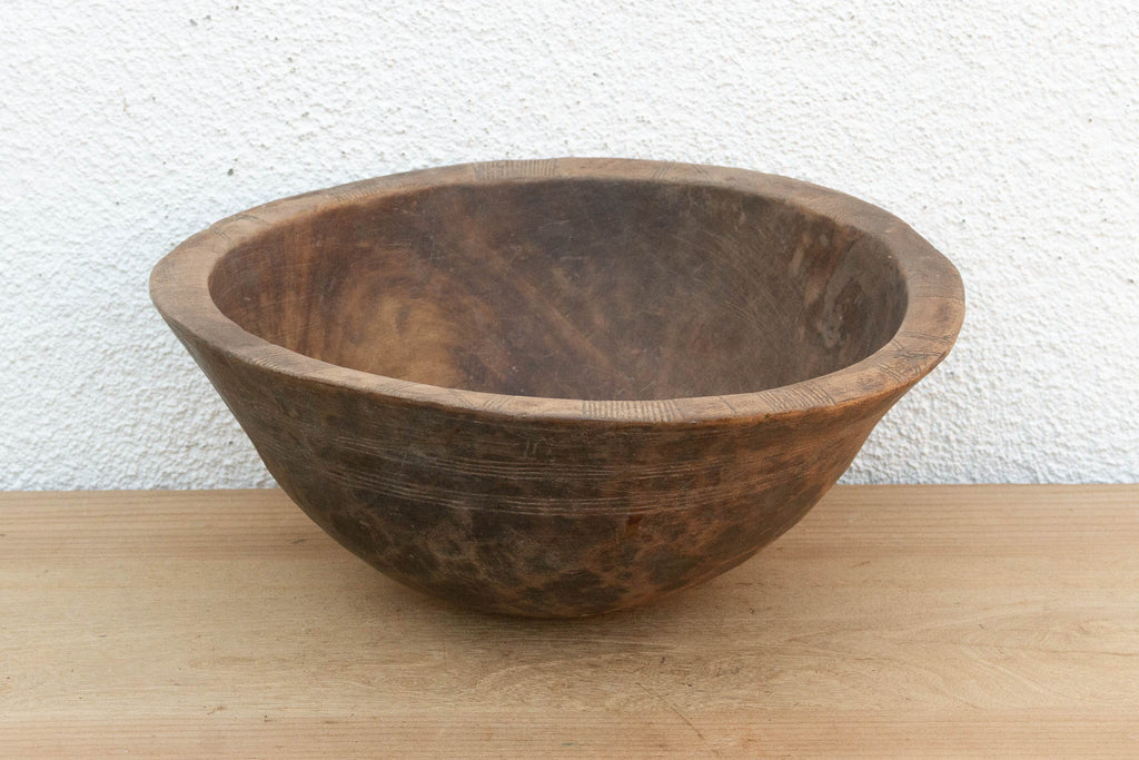 Antique Bell Shape African Bowl