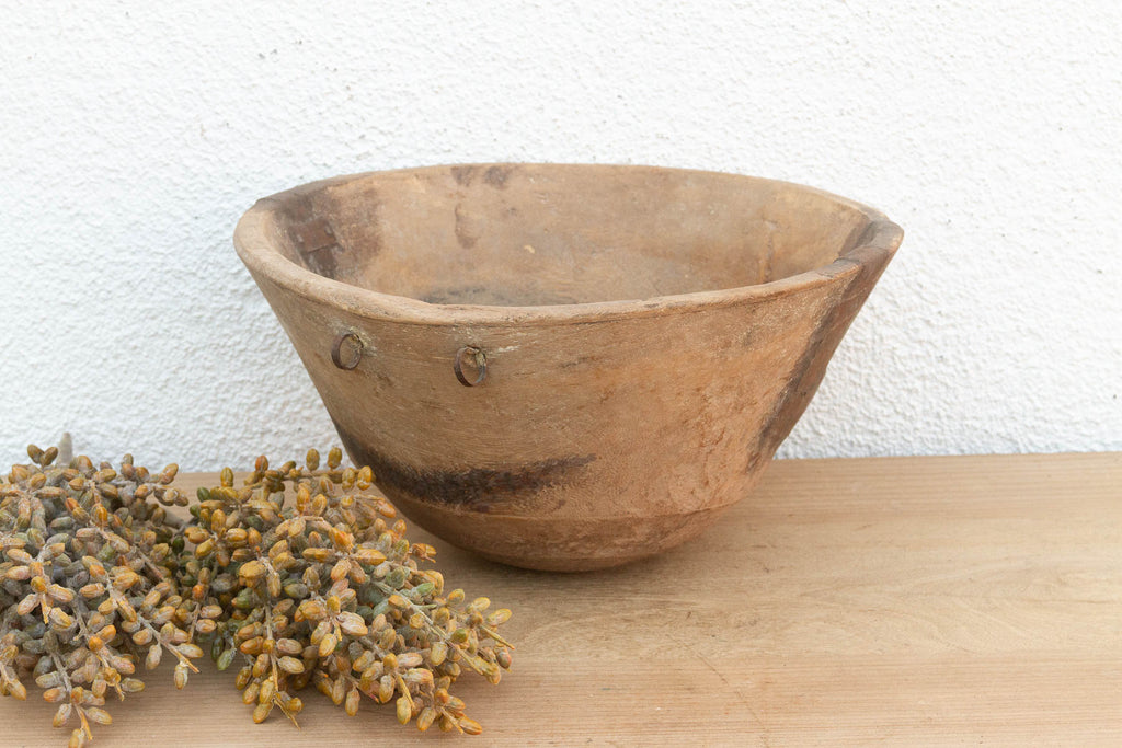 Horn of Africa Carved Wooden Vessel