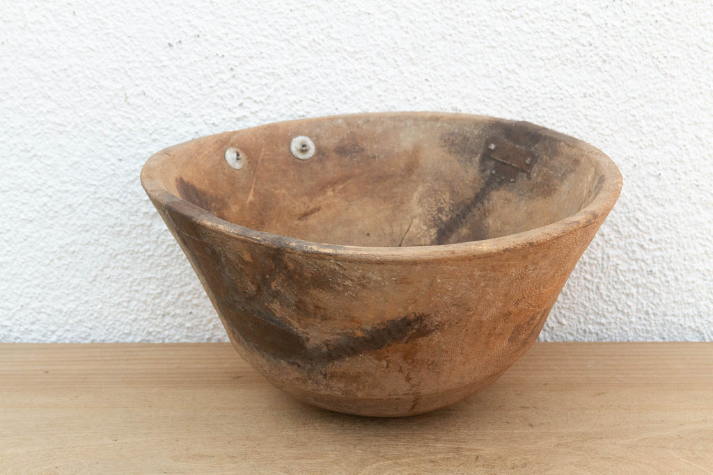 Horn of Africa Carved Wooden Vessel