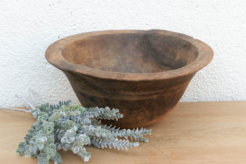 Asymmetrical Root Burr African Bowl