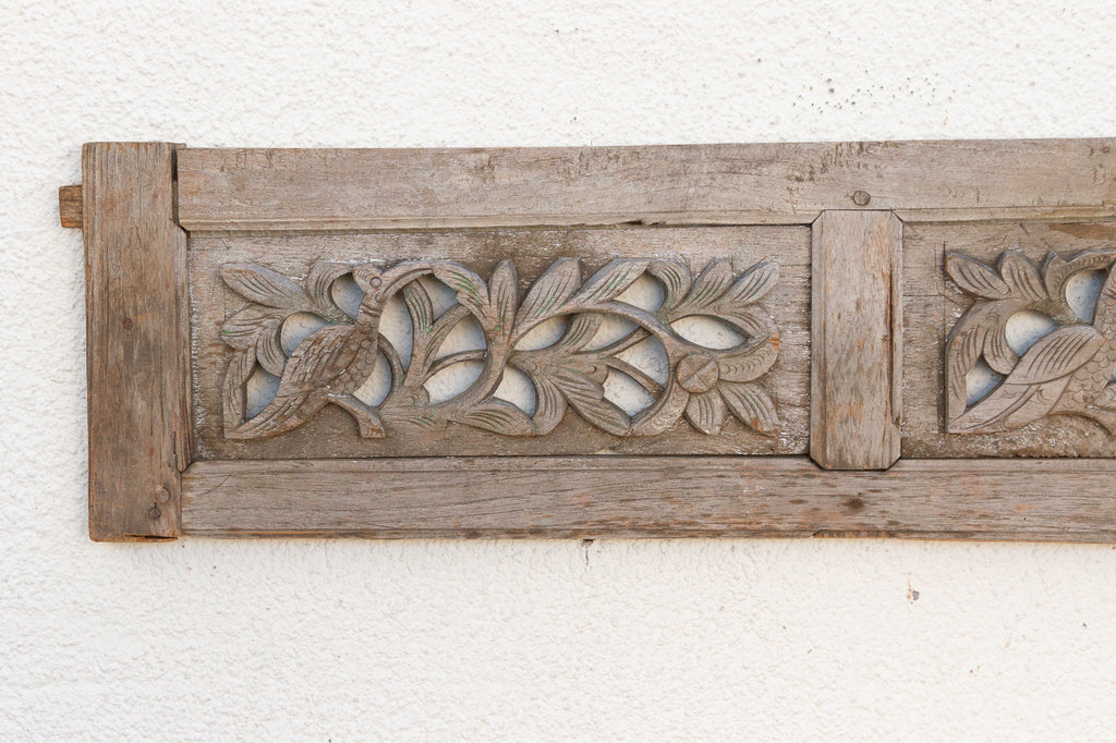 Oxidized Gray Antique Botanical Panel