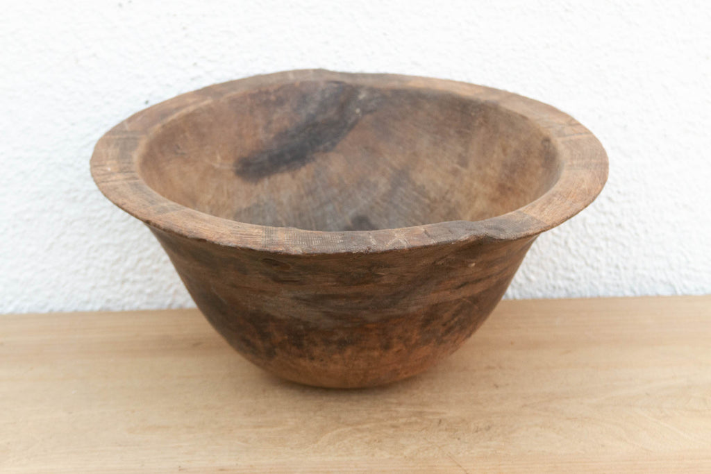 Asymmetrical Root Burr African Bowl