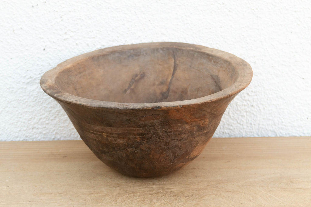 Rustic African Churning Butter Bowl