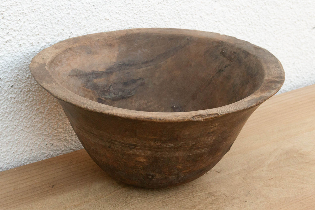 Rustic African Churning Butter Bowl