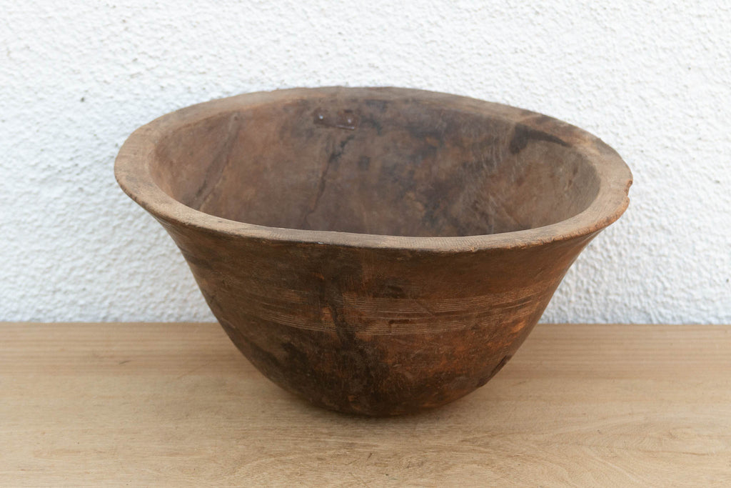 Rustic African Churning Butter Bowl