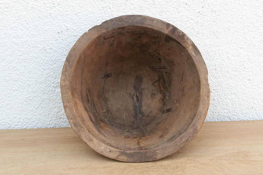 Rustic African Churning Butter Bowl