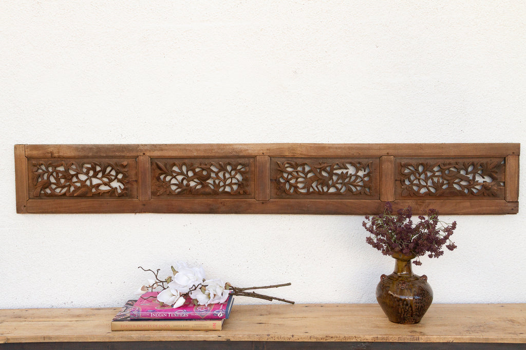 Collection of Birds, Asian Carved Wall Panels