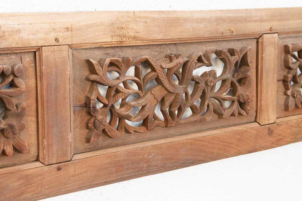 Collection of Birds, Asian Carved Wall Panels