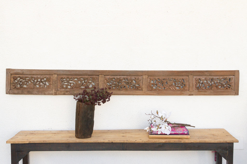 Asian Architectural Panel of Five Plowing Forms