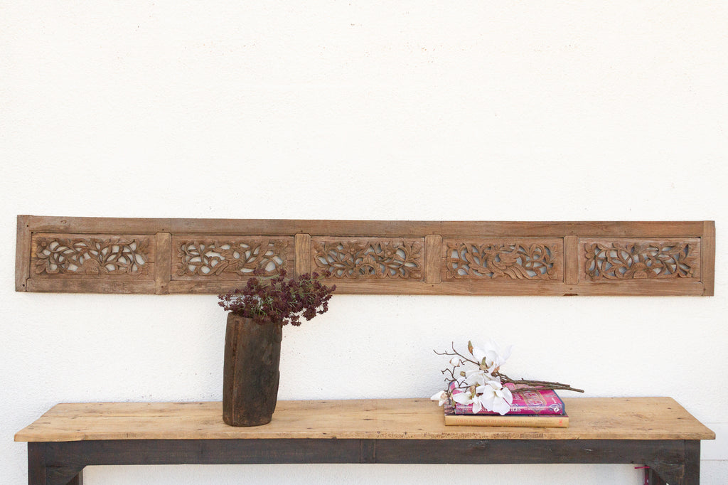 Asian Architectural Panel of Five Plowing Forms