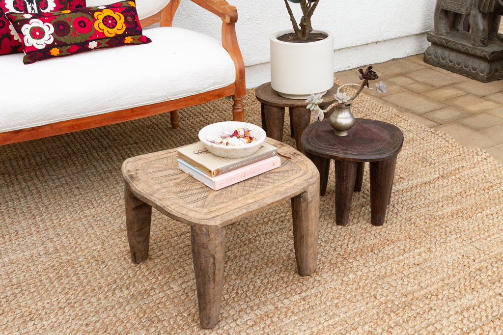 Nupe Carved Stool With Six Legs