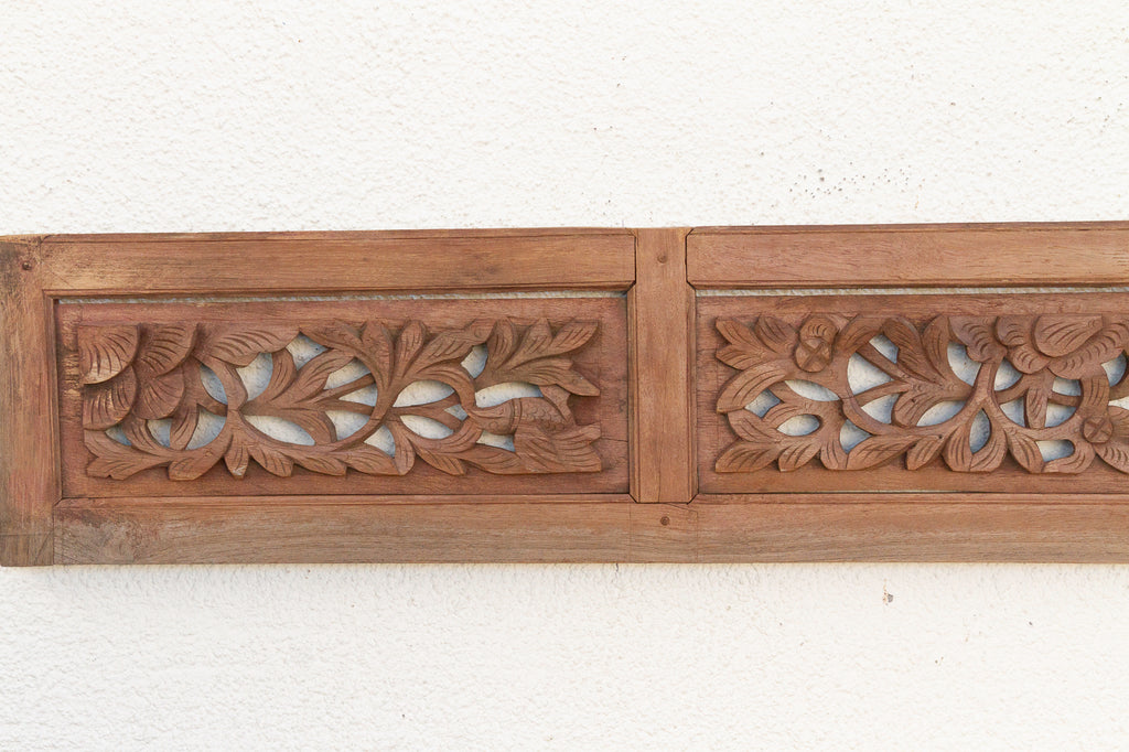 Finely Carved Bamboo Grove Wall Panel