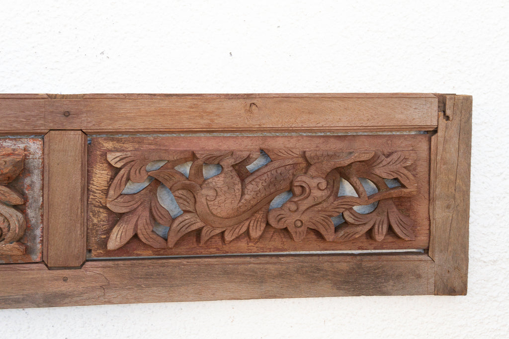 Finely Carved Bamboo Grove Wall Panel