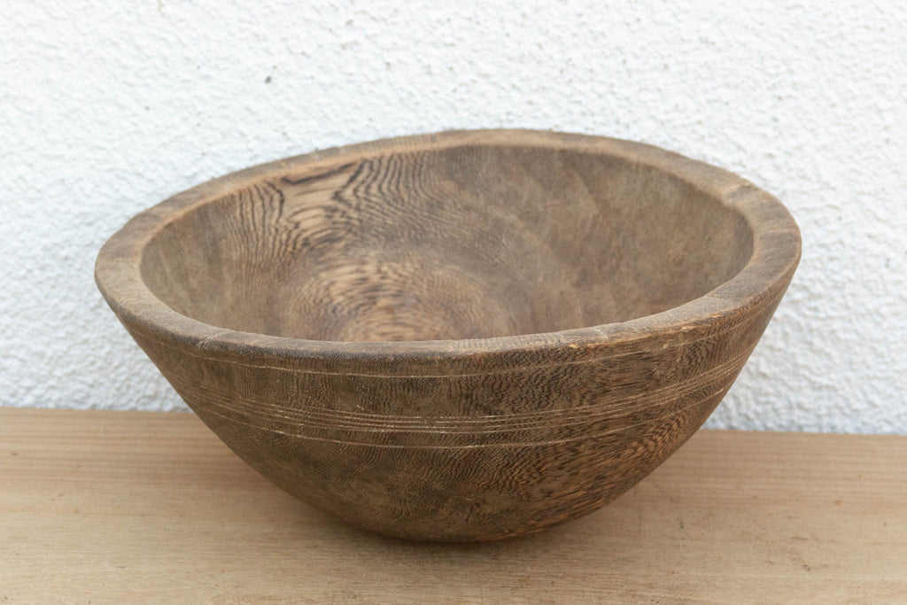 African Burr Wood Kitchen Bowl