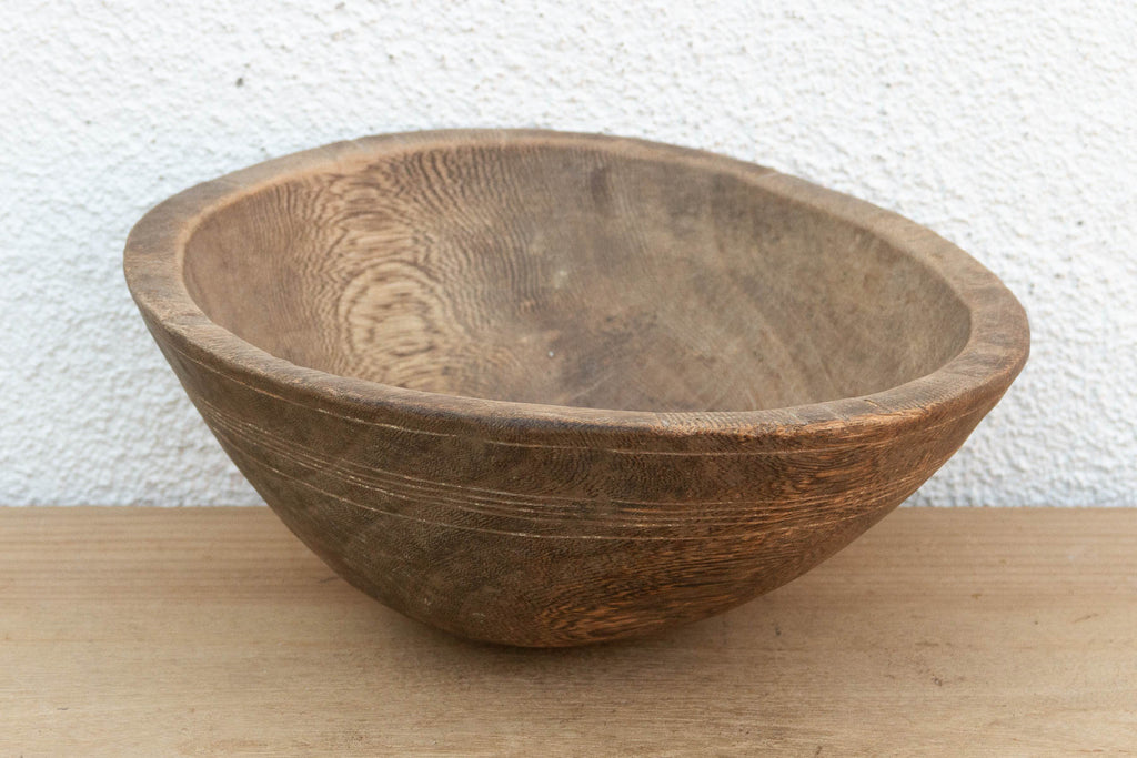 African Burr Wood Kitchen Bowl