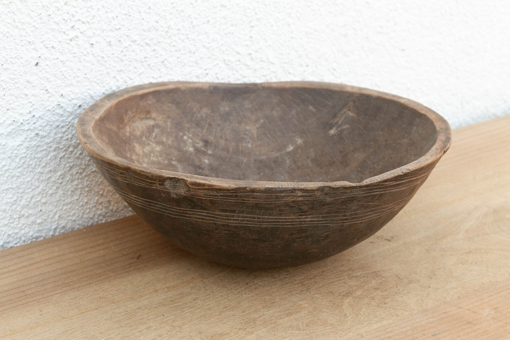 Antique African Wood Butter Pot (Trade)