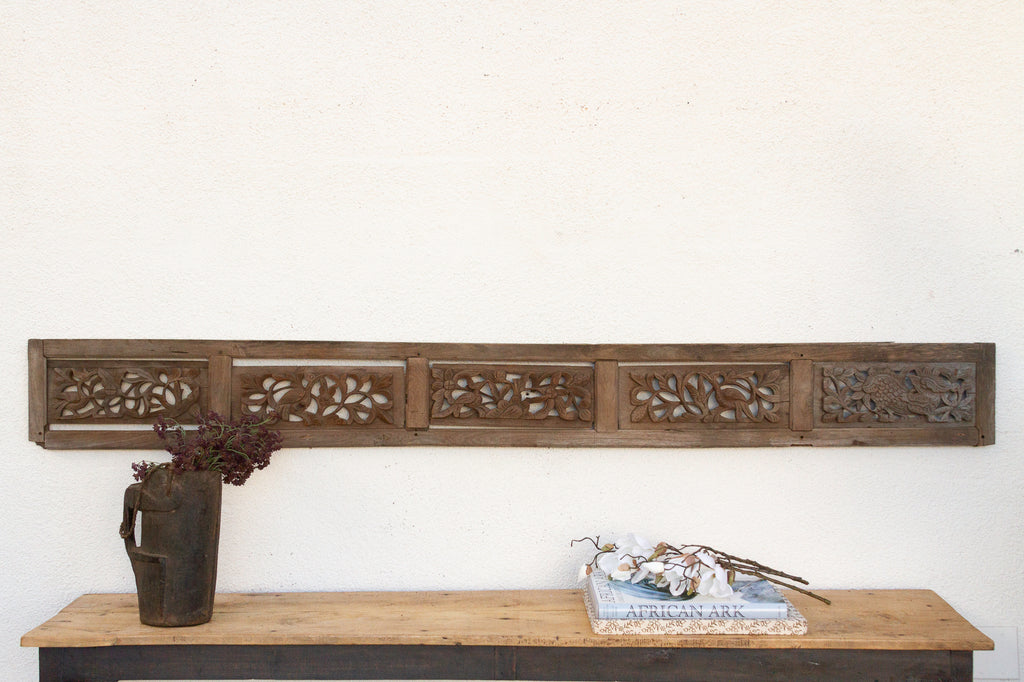 Antique Openwork Floral & Foliate Carving