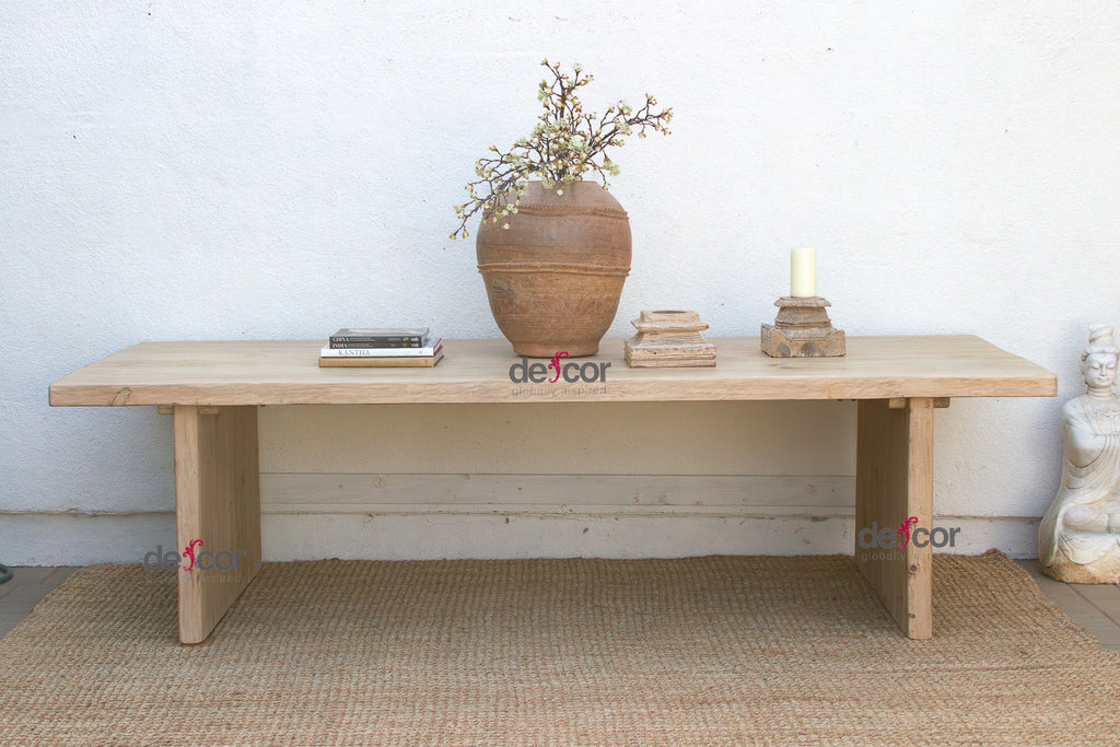 Monumental Solana Reclaimed Wood Pedestal Dining Table