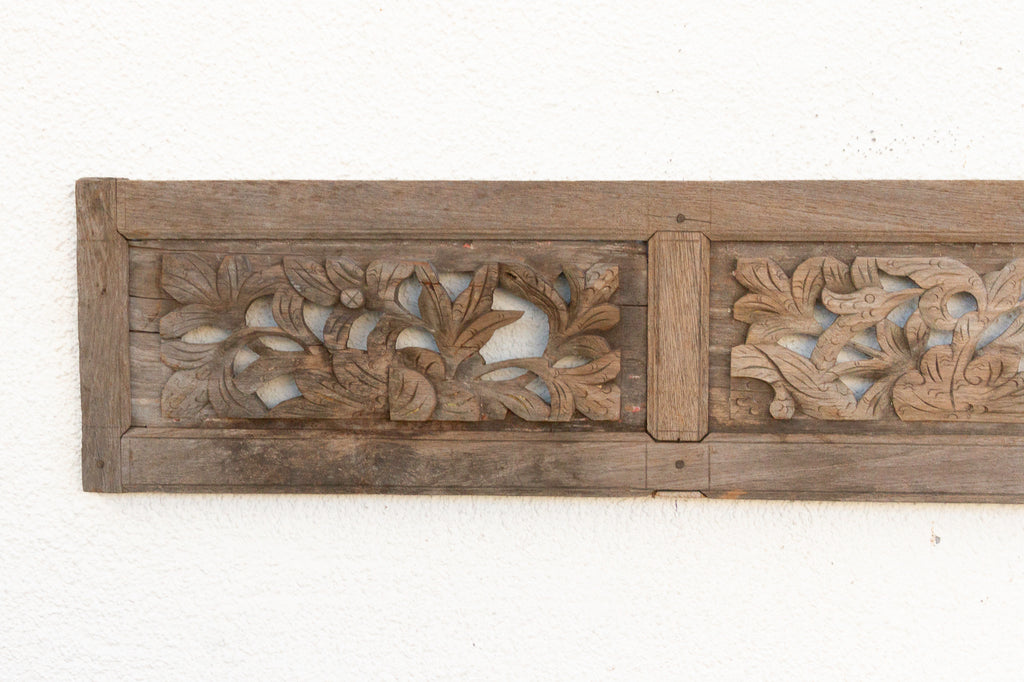 19th Century Asian Carved Floral Art