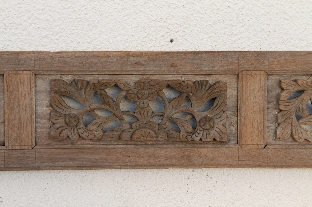 19th Century Asian Carved Floral Art