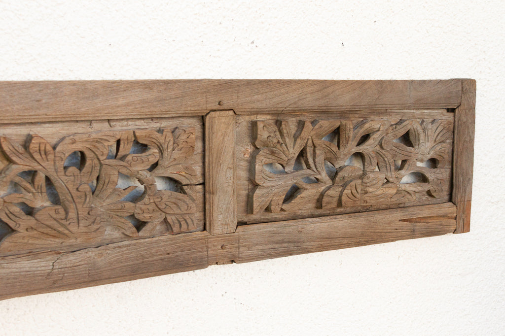 19th Century Asian Carved Floral Art