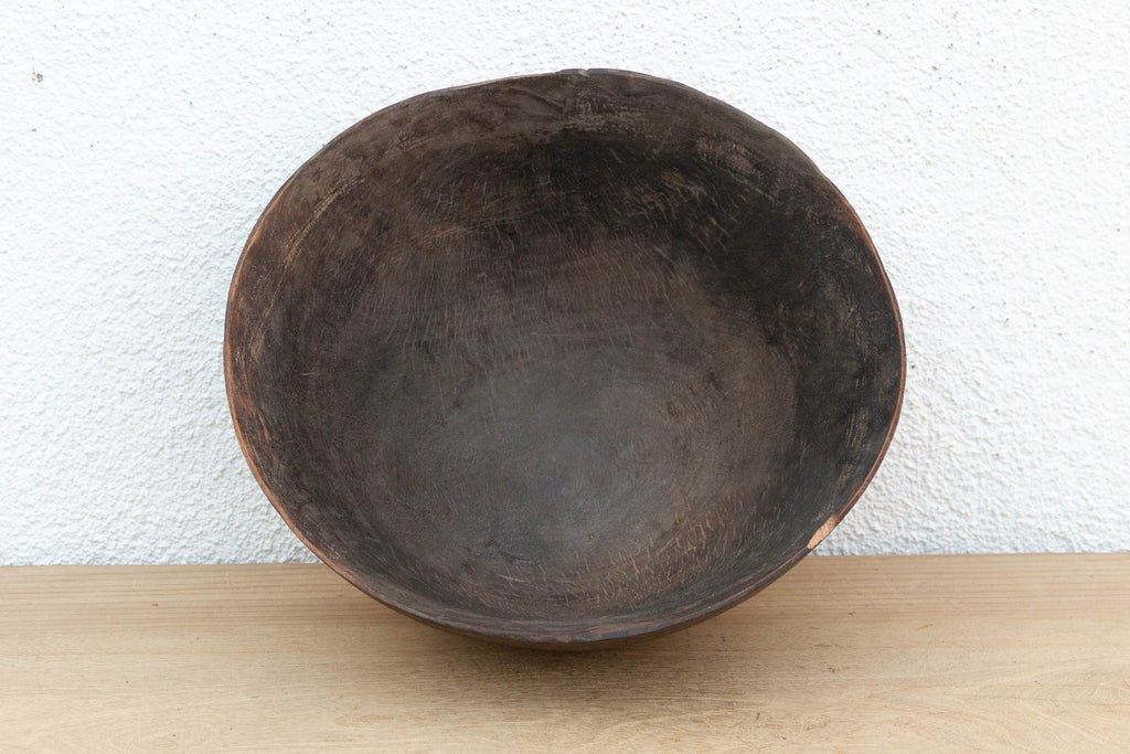 Dark Cacao Finish African Dough Bowl