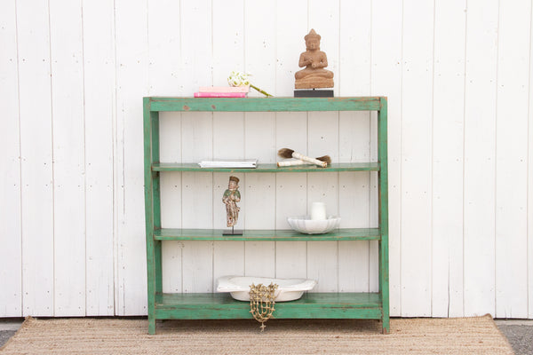 Vintage French Country Green Etagere