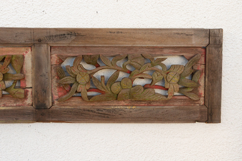 From the Silk Road, Antique Carved Wall Panel