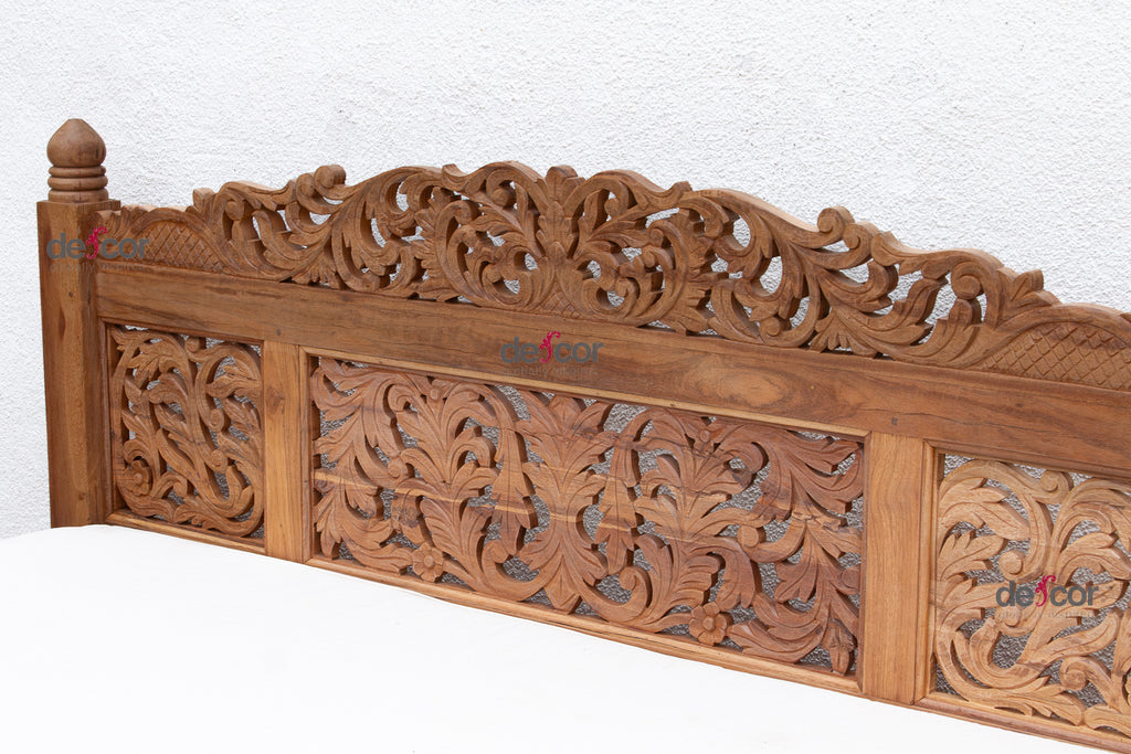 Finely Carved Royal Bali Club Daybed