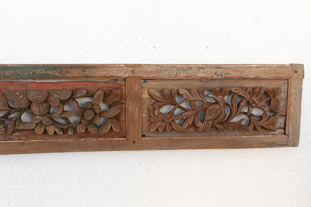 Whispers of Nature, Antique Carved Wall Panel (Trade)
