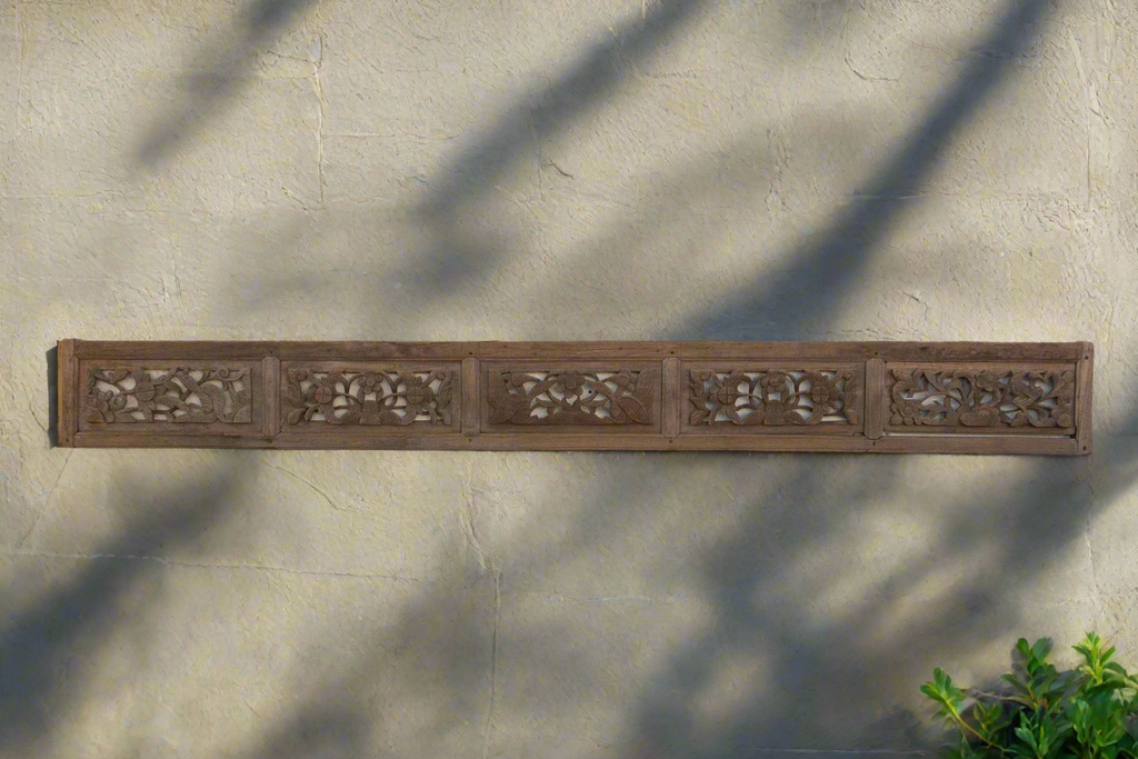 Earthy Gray Long Architectural Wall Fragment