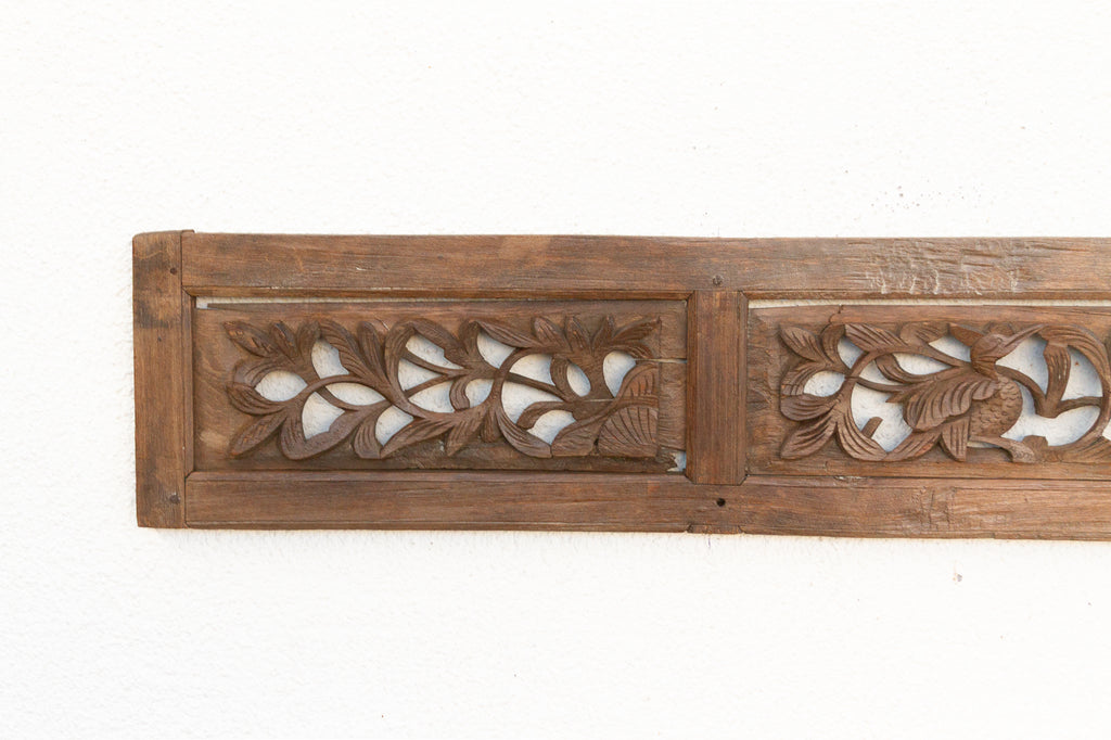 Sacred Foliage, Antique Asian Carving