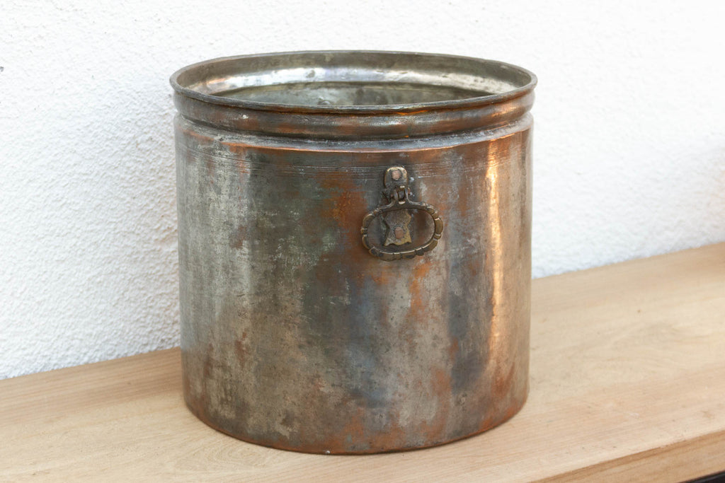 Antique Tinned Copper Water Pot w/Handles