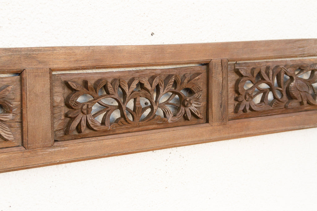 Sacred Foliage, Antique Asian Carving