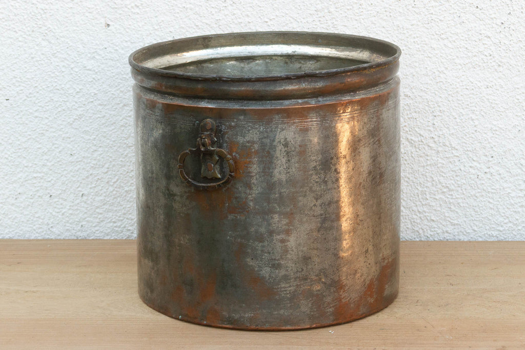 Antique Tinned Copper Water Pot w/Handles